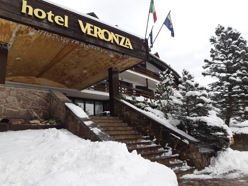hotel Veronza, Cavalese, Val di Fiemme, Itálie.