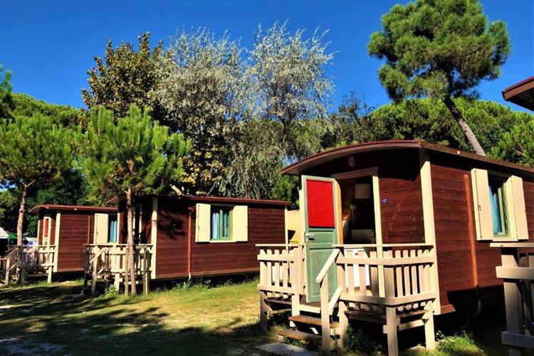 1ložnicový mobilní dům Glamping Lodge, Rivaverde Family Camping Village, CK Geovita