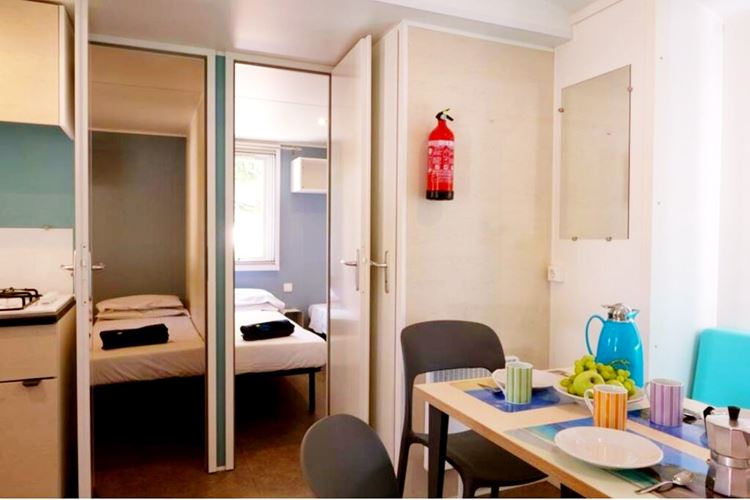 Mobilní dům PREMIUM, Dvě oddělené postele 190 x 70 cm, Camping Park Umag, Istrie, Chorvatsko, Dovolená s CK Geovita