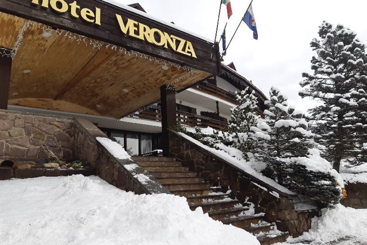 hotel Veronza, Cavalese, Val di Fiemme, Itálie.