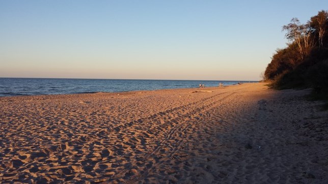 Pláž, Jastrzebia Gora. Baltské moře, Polsko. CK Geovita