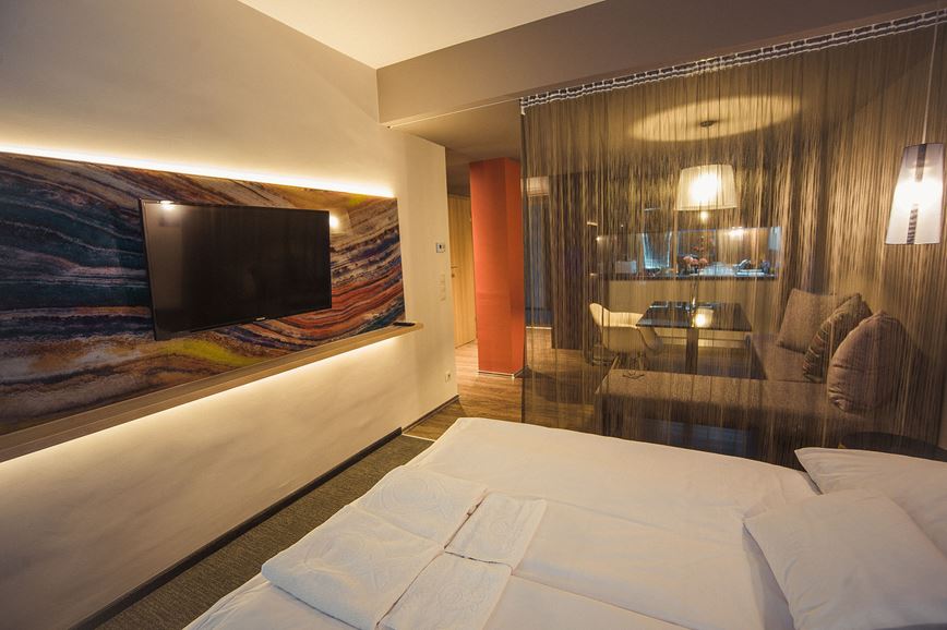 4lůžkový apartmán s balkonem, Apartmánový hotel Onyx Luxury, Sárvár, Maďarsko, Dovolená s CK Geovita