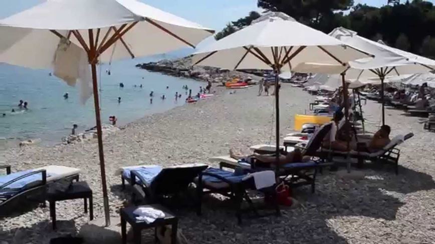 pláž hotelu Kempinski v Savudriji, Istria, Chorvatsko. Geovita, cestovní kancelář