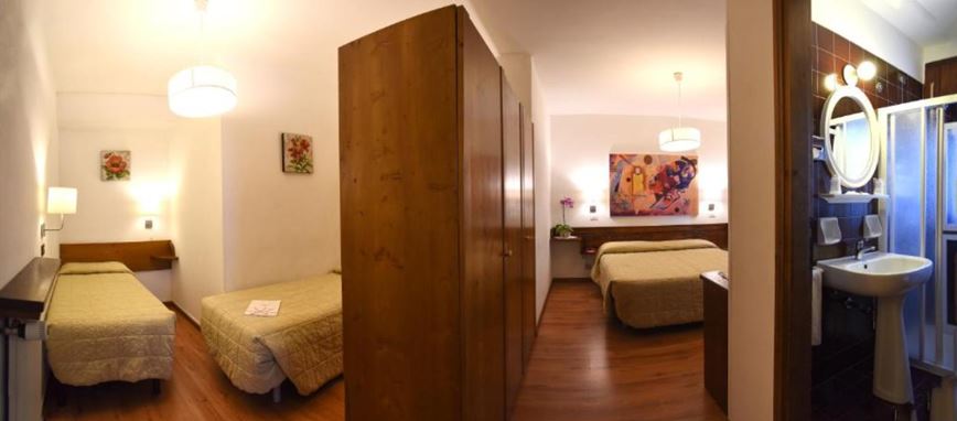 4lůžkový pokoj, Hotel Corona, Mareson di Zoldo, Itálie, CK GEOVITA