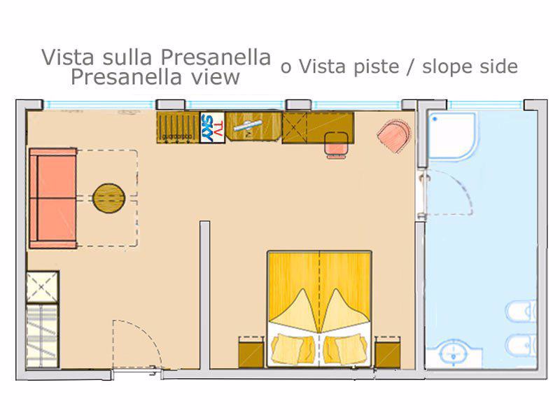 2lůžkový Suite, Sporting hotel, Passo tonale, Itálie, CK Geovita