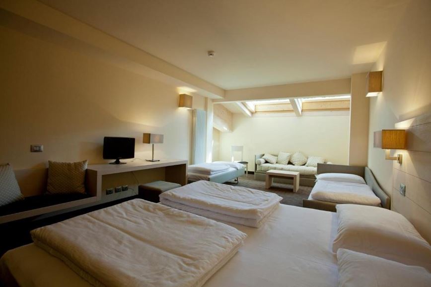 5lůžkový rodinný pokoj, Hotel Le Blanc, Monte Bondone, Itálie, CK GEOVITA