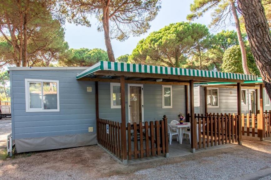 Mobilní dům Lodge Deluxe, Rivaverde Family Camping Village, Itálie, CK GEOVITA