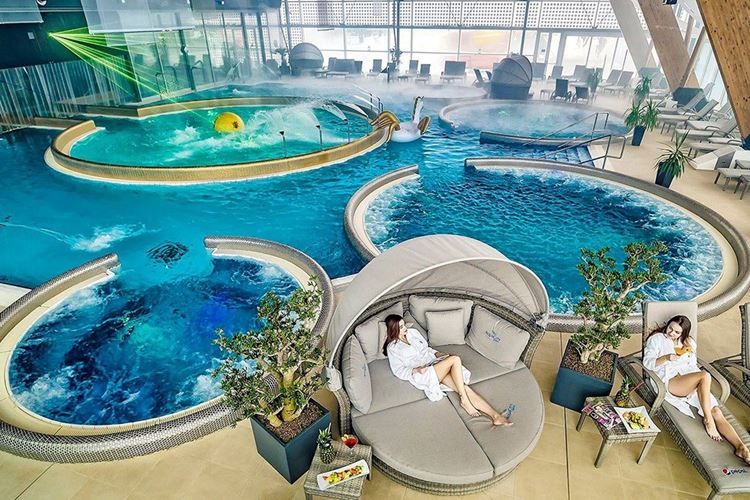 Vířivky  s odpočinkovou zónou, Hotel AquaCity Seasons, Vysoké Tatry - Poprad, Slovensko, CK GEOVITA