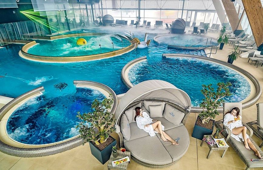 Vířivky  s odpočinkovou zónou, Hotel AquaCity Seasons, Vysoké Tatry - Poprad, Slovensko, CK GEOVITA